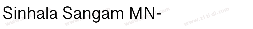 Sinhala Sangam MN字体转换